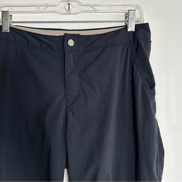 Royal Robbins Outdoor Hiking Pants Capri Length Size 6 Black Performance - Picture 2 of 10